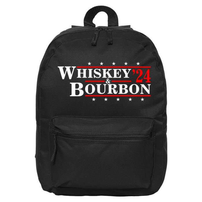 Funny Whiskey Bourbon Whiskey 24 And Bourbon 16 in Basic Backpack