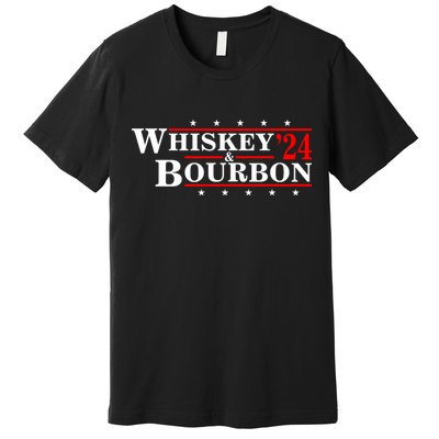 Funny Whiskey Bourbon Whiskey 24 And Bourbon Premium T-Shirt