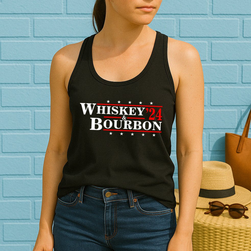 Funny Whiskey Bourbon Whiskey 24 And Bourbon Womens Tank Top