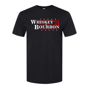 Funny Whiskey Bourbon Whiskey 24 And Bourbon Softstyle CVC T-Shirt