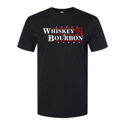 Funny Whiskey Bourbon Whiskey 24 And Bourbon Softstyle® CVC T-Shirt