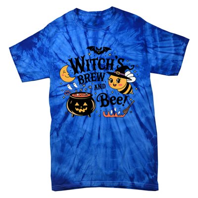 Funny WitchS Brew And Bee! Cute Bee Witched Scary Tie-Dye T-Shirt