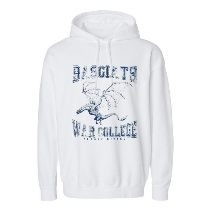 Fourth Wing Basgiath Fantasy Book Romantasy Dragons Garment-Dyed Fleece Hoodie