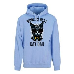 Funny WORLDS BEST CAT DAD Unisex Surf Hoodie