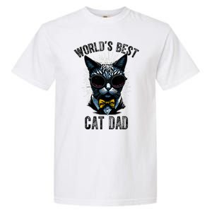 Funny WORLDS BEST CAT DAD Garment-Dyed Heavyweight T-Shirt