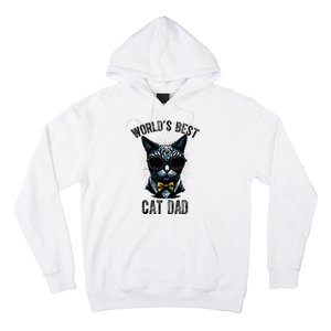 Funny WORLDS BEST CAT DAD Hoodie