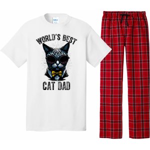 Funny WORLDS BEST CAT DAD Pajama Set