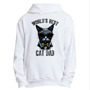 Funny WORLDS BEST CAT DAD Urban Pullover Hoodie