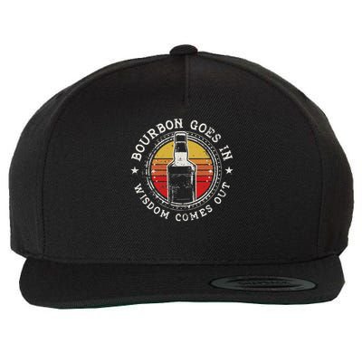 Funny Whiskey Bourbon Drinking Gift Design For Whisky Fans Wool Snapback Cap
