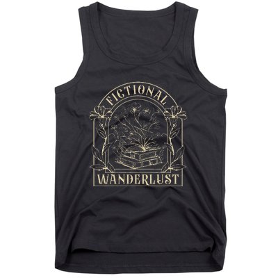 Fictional Wanderlust Book Lover Bookish Smut Book Reading Tank Top