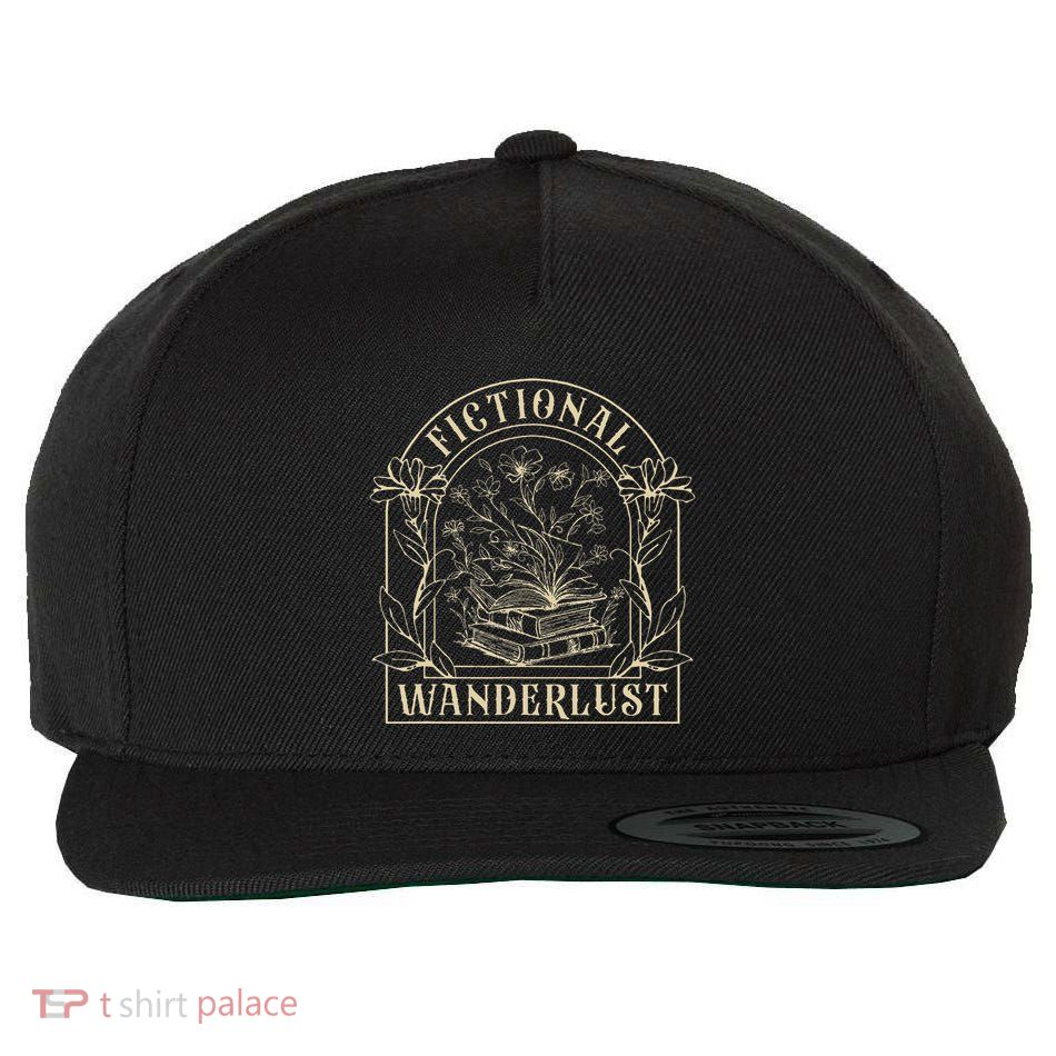 Fictional Wanderlust Book Lover Bookish Smut Book Reading Wool Snapback Cap