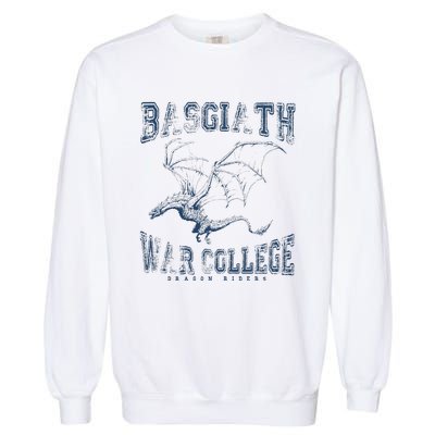 Fourth Wing Basgiath Fantasy Book Romantasy Dragons Yarros Garment-Dyed Sweatshirt