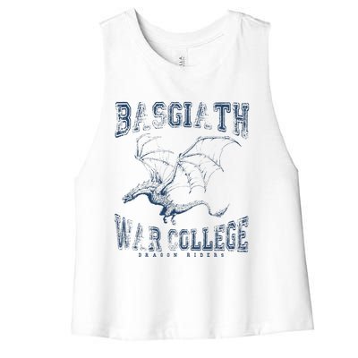 Fourth Wing Basgiath Fantasy Book Romantasy Dragons Yarros Women's Racerback Cropped Tank