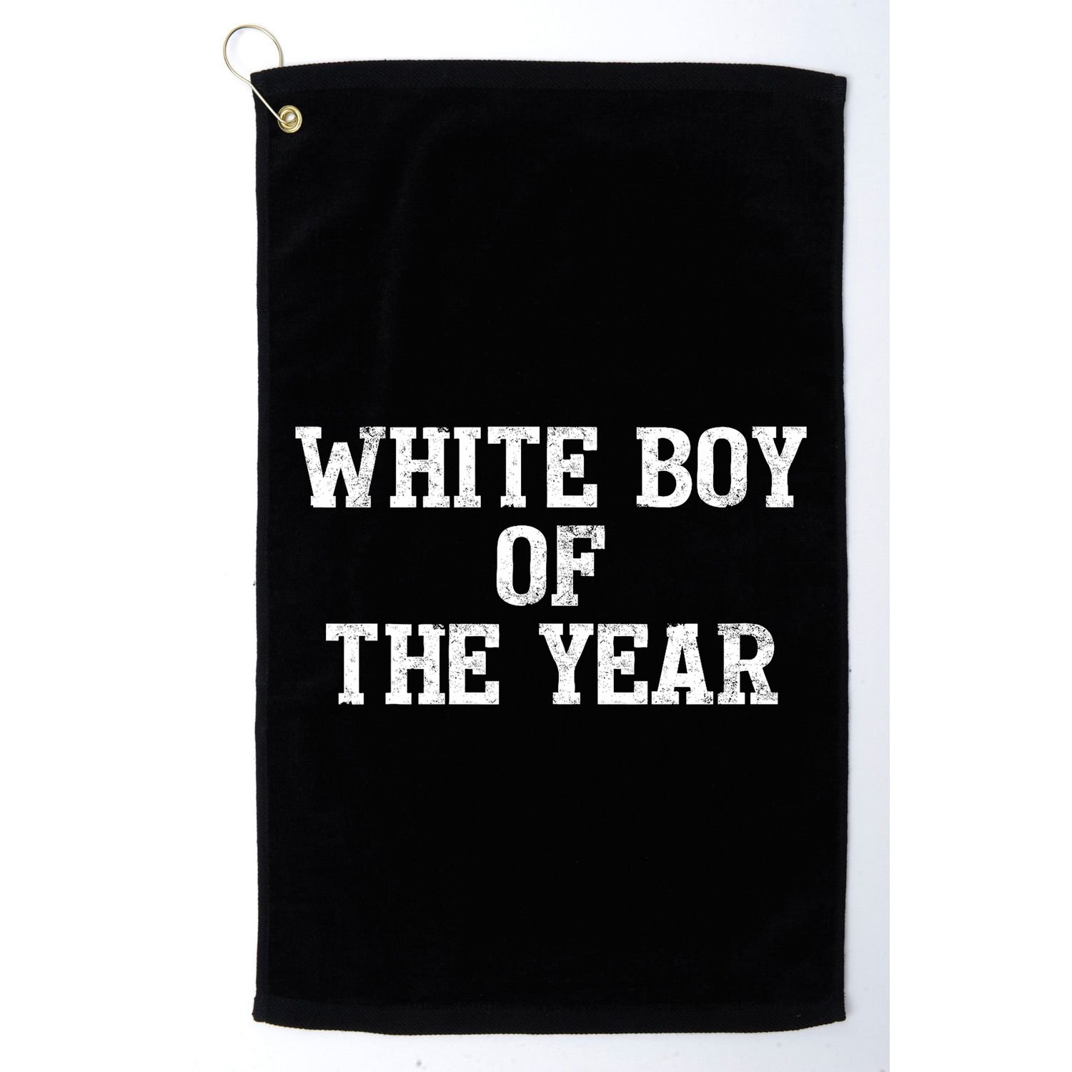 Funny White Boy Of The Year Golf Towel