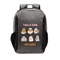 Funny Welcome Back To School Ghost Reading Halloween Books Vector Backpack