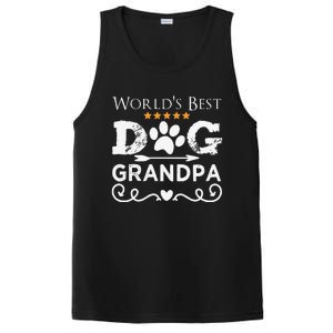 Funny Worlds Best Dog Grandpa Fathers Day Dog Dad PosiCharge Competitor Tank