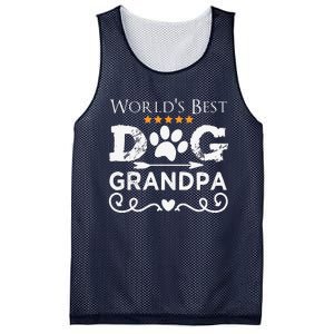 Funny Worlds Best Dog Grandpa Fathers Day Dog Dad Mesh Reversible Basketball Jersey Tank