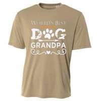 Funny Worlds Best Dog Grandpa Fathers Day Dog Dad Cooling Performance Crew T-Shirt