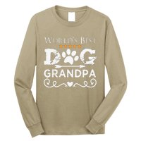 Funny Worlds Best Dog Grandpa Fathers Day Dog Dad Long Sleeve Shirt