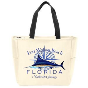 Fort Walton Beach Florida Sailfish Saltwater Zip Tote Bag