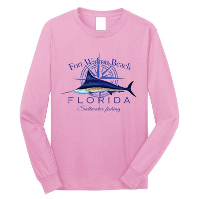 Fort Walton Beach Florida Sailfish Saltwater Long Sleeve Shirt