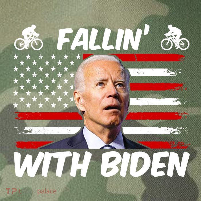 Fallin With Biden Funny Bike Meme Legacy Tie Dye Trucker Hat