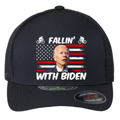 Fallin With Biden Funny Bike Meme Flexfit Unipanel Trucker Cap