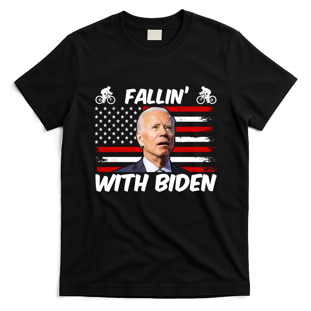 Fallin With Biden Funny Bike Meme T-Shirt