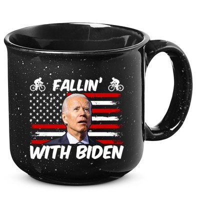Fallin With Biden Funny Bike Meme 15oz Campfire Ceramic Mug