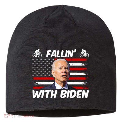 Fallin With Biden Funny Bike Meme Sustainable Beanie