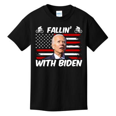 Fallin With Biden Funny Bike Meme Kids T-Shirt