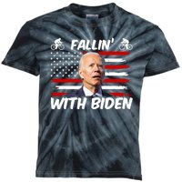 Fallin With Biden Funny Bike Meme Kids Tie-Dye T-Shirt