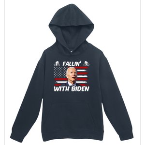 Fallin With Biden Funny Bike Meme Urban Pullover Hoodie