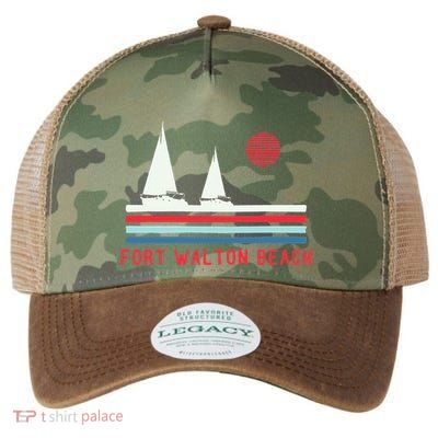 Fort Walton Beach Fl Sailboat Legacy Tie Dye Trucker Hat