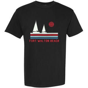 Fort Walton Beach Fl Sailboat Garment-Dyed Heavyweight T-Shirt