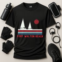 Fort Walton Beach Fl Sailboat Cooling Performance Crew T-Shirt