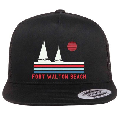 Fort Walton Beach Fl Sailboat Flatbill Hat