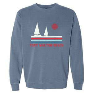 Fort Walton Beach Fl Sailboat Garment-Dyed Sweatshirt