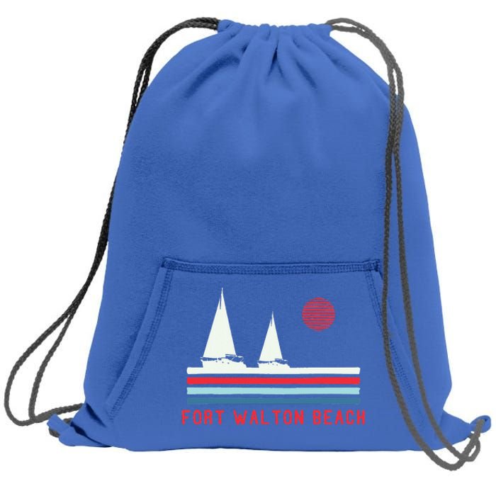 Fort Walton Beach Fl Sailboat Sweatshirt Cinch Pack Bag