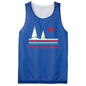 Fort Walton Beach Fl Sailboat Mesh Reversible Basketball Jersey Tank