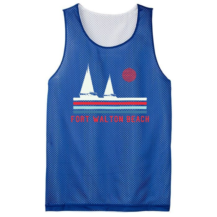 Fort Walton Beach Fl Sailboat Mesh Reversible Basketball Jersey Tank