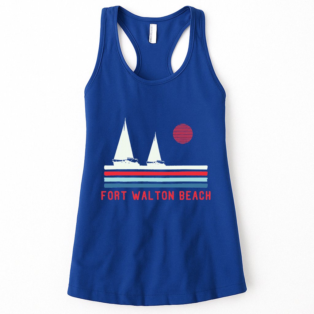 Fort Walton Beach Fl Sailboat Womens Tank Top