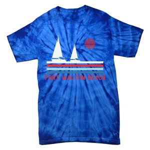 Fort Walton Beach Fl Sailboat Tie-Dye T-Shirt