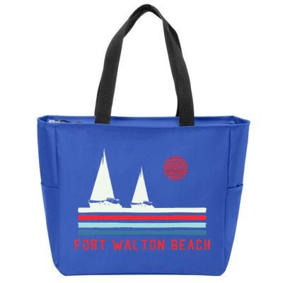 Fort Walton Beach Fl Sailboat Zip Tote Bag