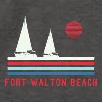 Fort Walton Beach Fl Sailboat Vector Backpack