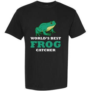 Frog World's Best Frog Catcher Frog Hunter Garment-Dyed Heavyweight T-Shirt