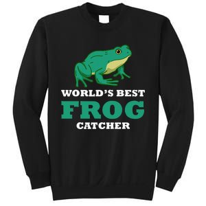 Frog World's Best Frog Catcher Frog Hunter Sweatshirt