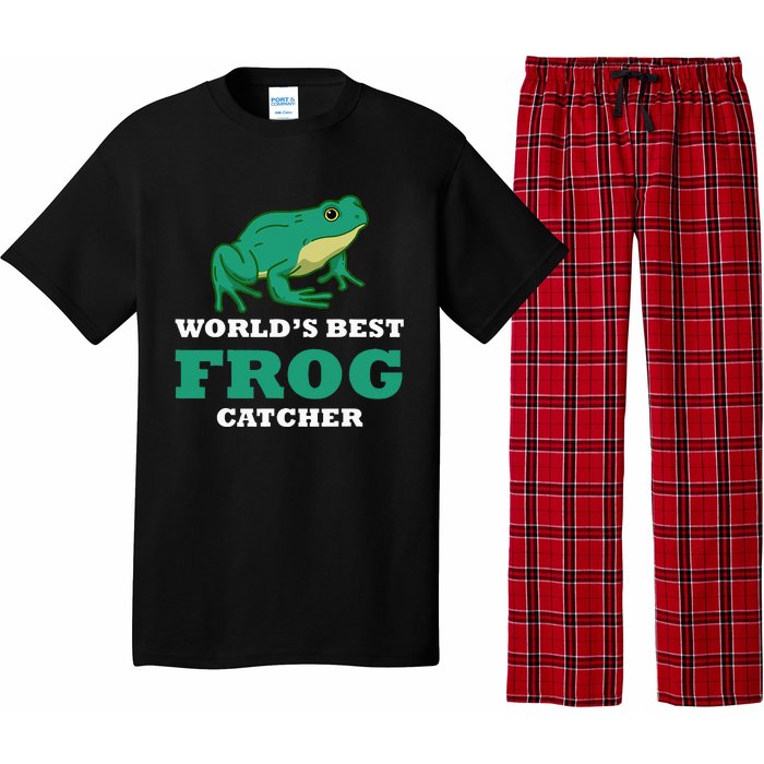 Frog World's Best Frog Catcher Frog Hunter Pajama Set