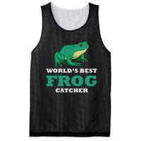 Frog World's Best Frog Catcher Frog Hunter Mesh Reversible Basketball Jersey Tank