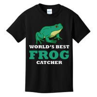 Frog World's Best Frog Catcher Frog Hunter Kids T-Shirt